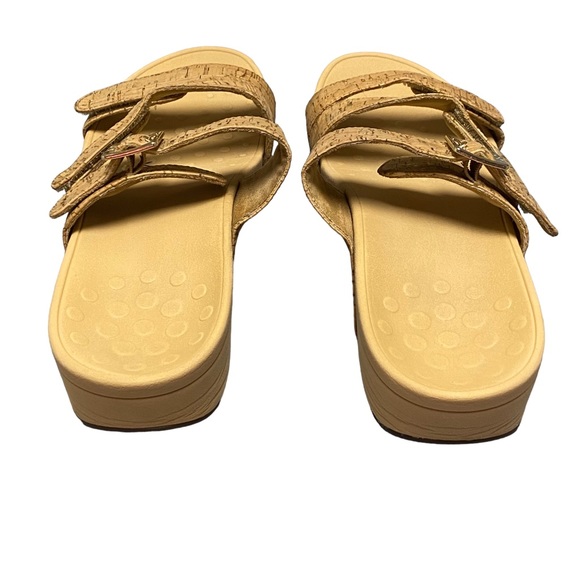 VIONIC Women’s Pacific Rio Gold Cork Sandals size 10 - Picture 5 of 11